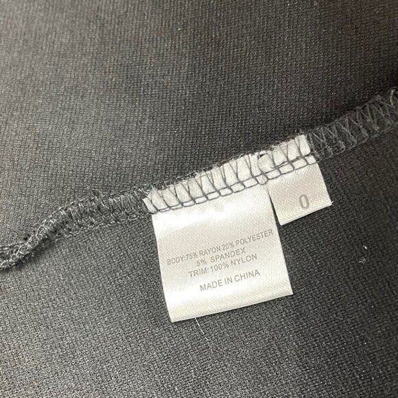 NEW Pencey‎ Black Mini Dress Women’s Size 0 - Picture 6 of 8